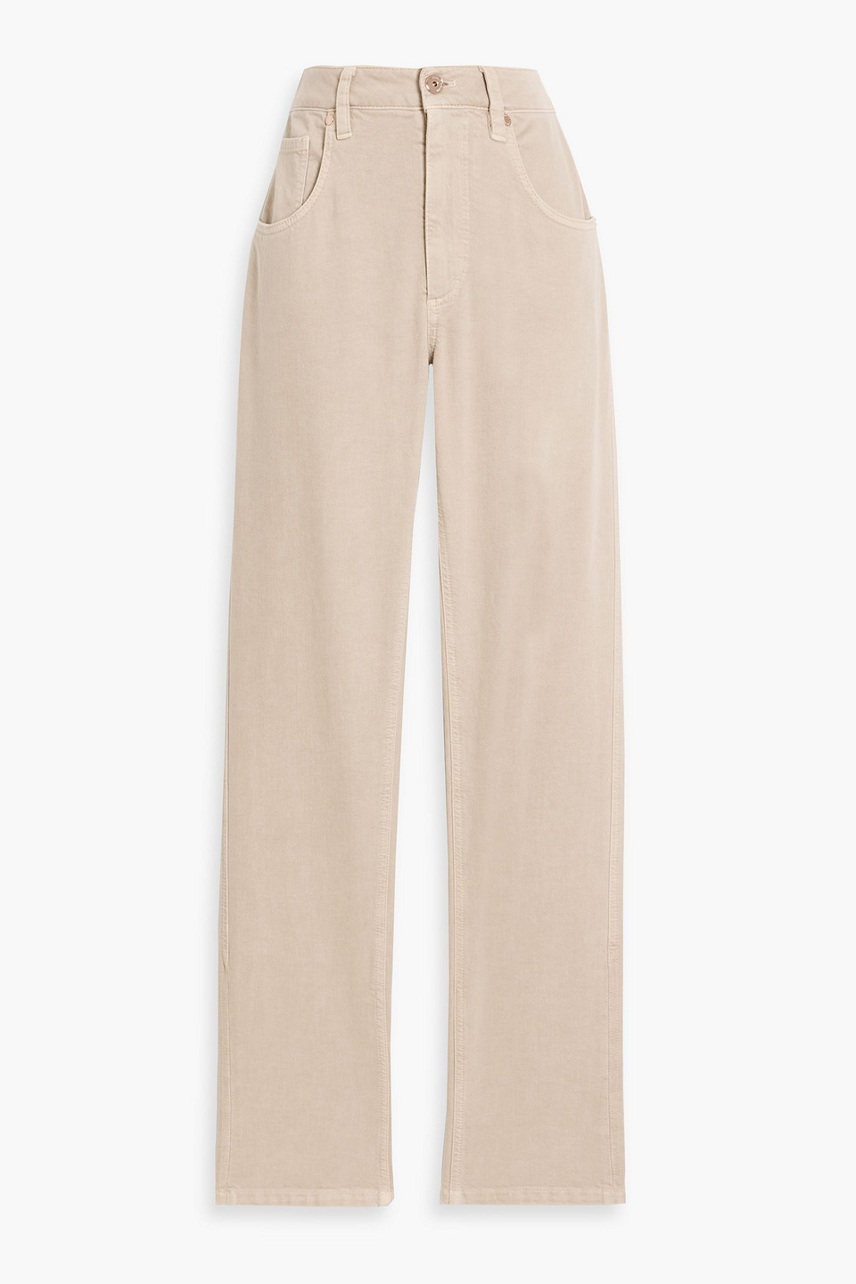 High-rise tapered jeans