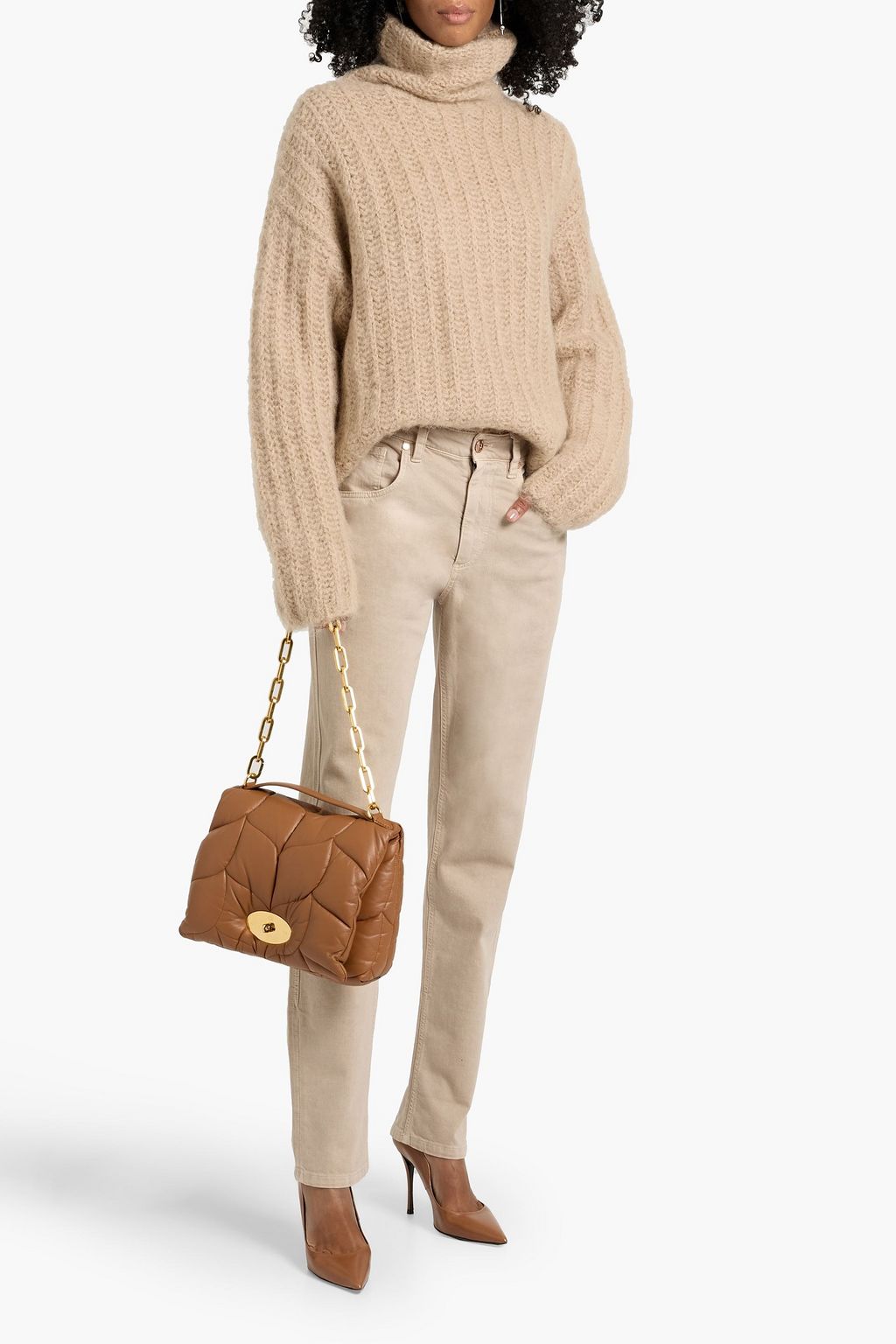 BRUNELLO CUCINELLI High-rise tapered jeans