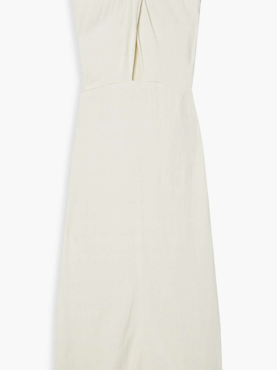rabea cutout crinkled-crepe midi dress