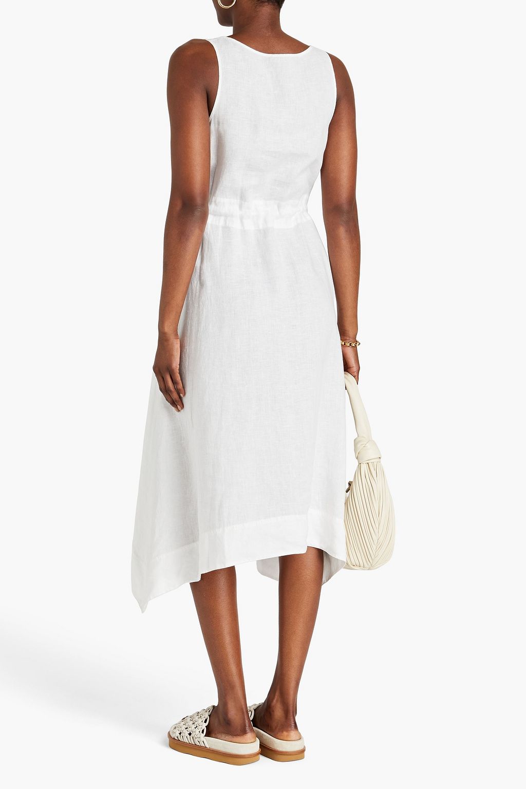 THEORY Linen midi dress