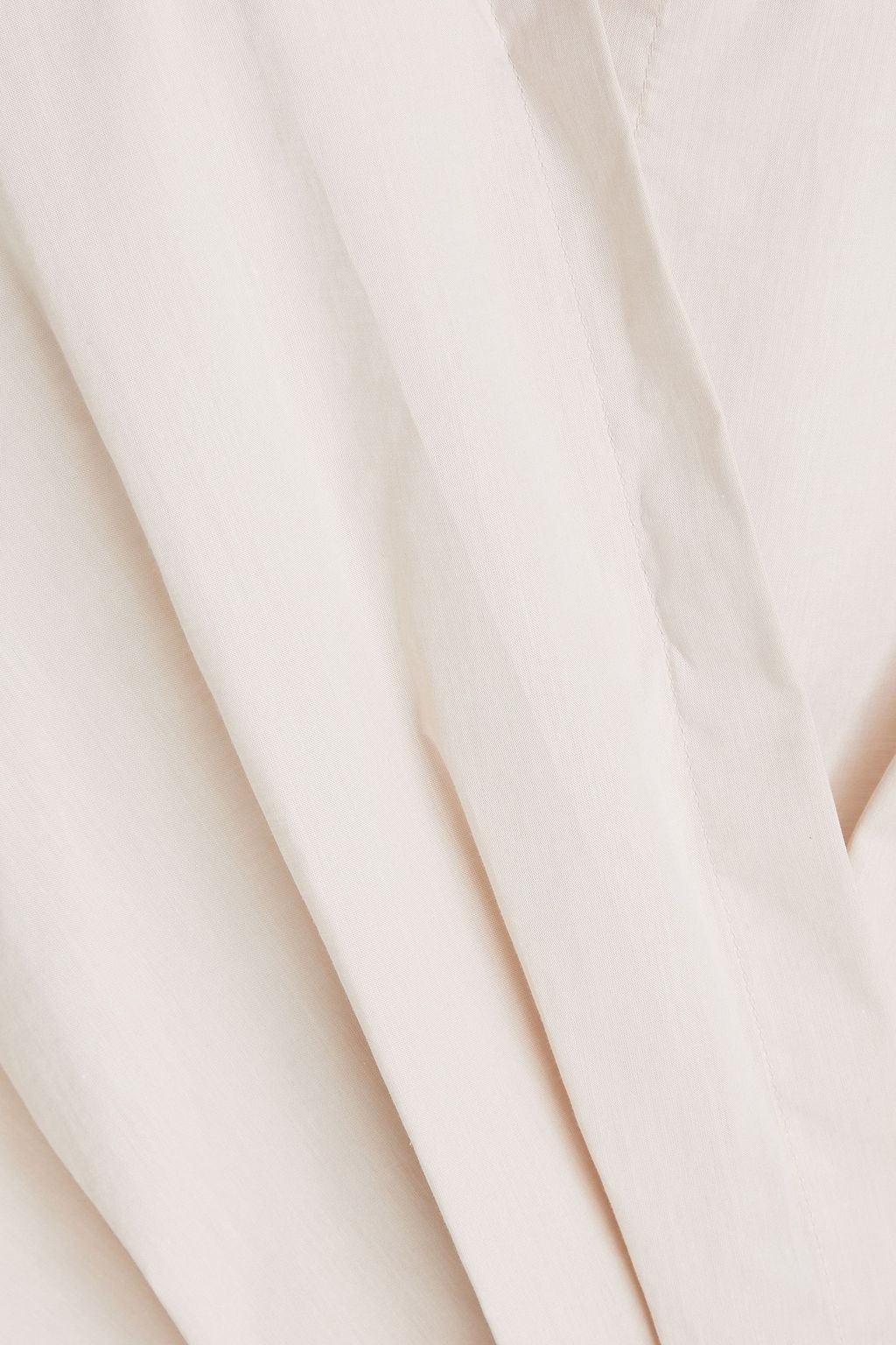 THEORY Pleated slub cotton shirt