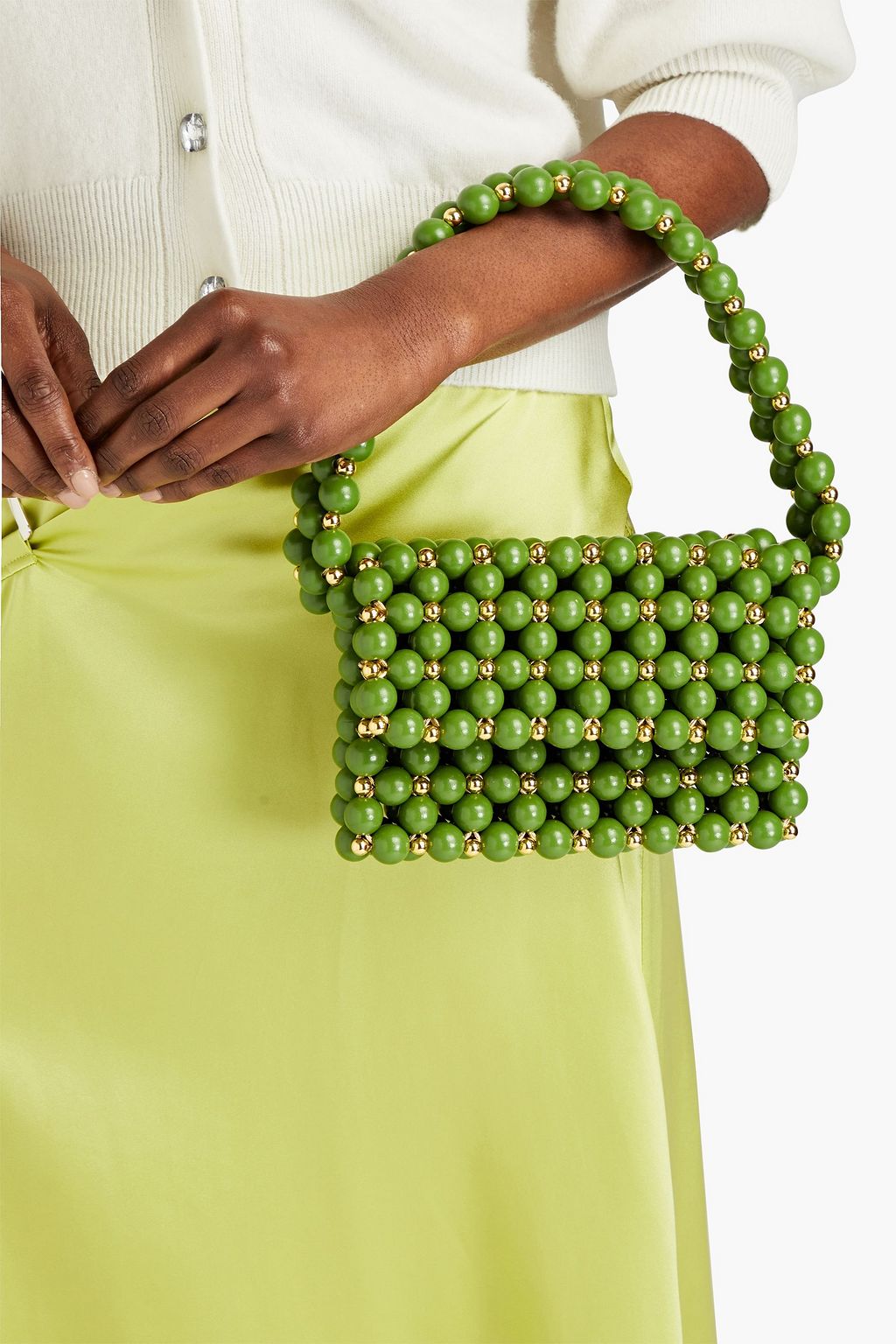 VANINA Rêveries Schultertasche mit Zierperlen