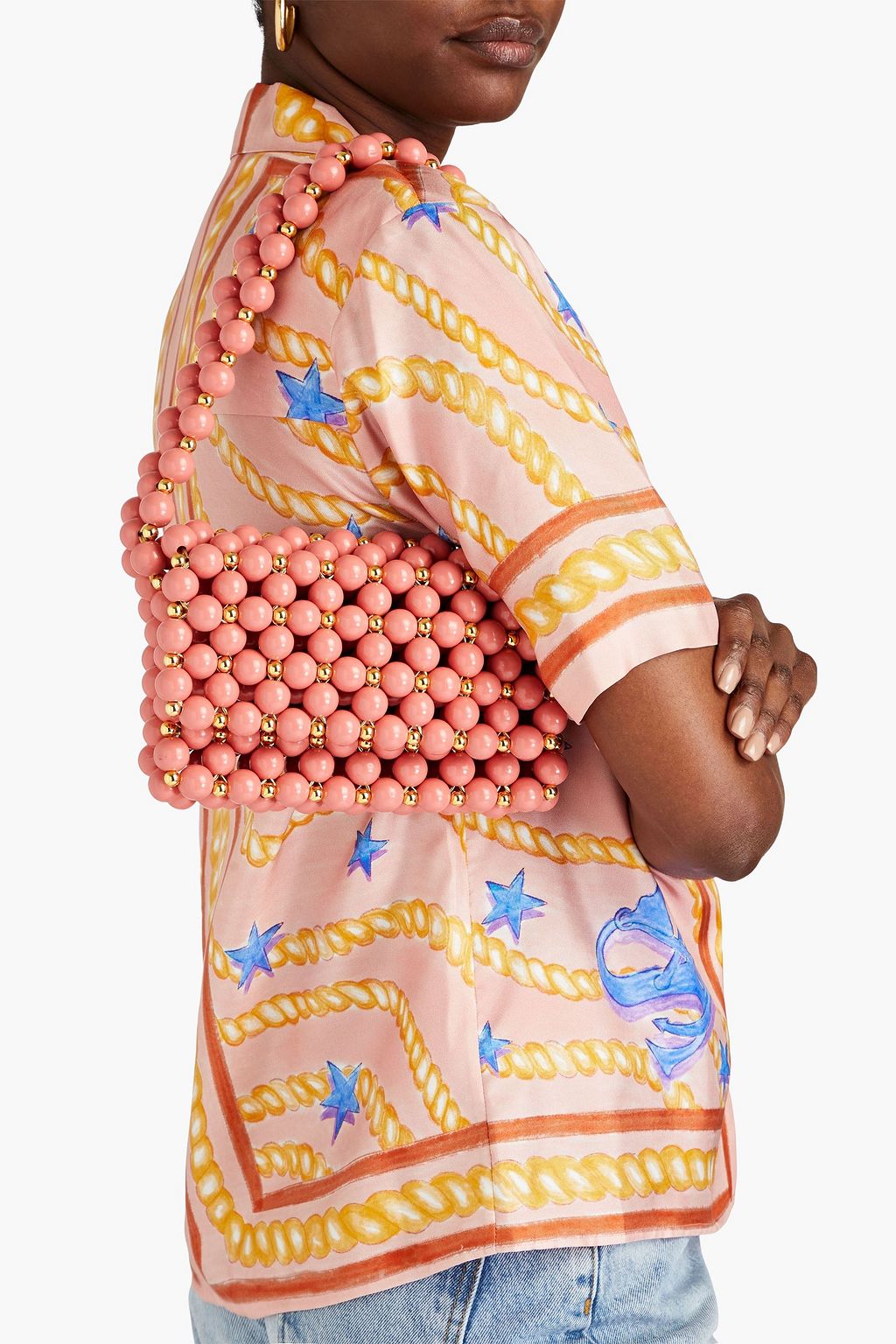 VANINA Rêveries beaded shoulder bag