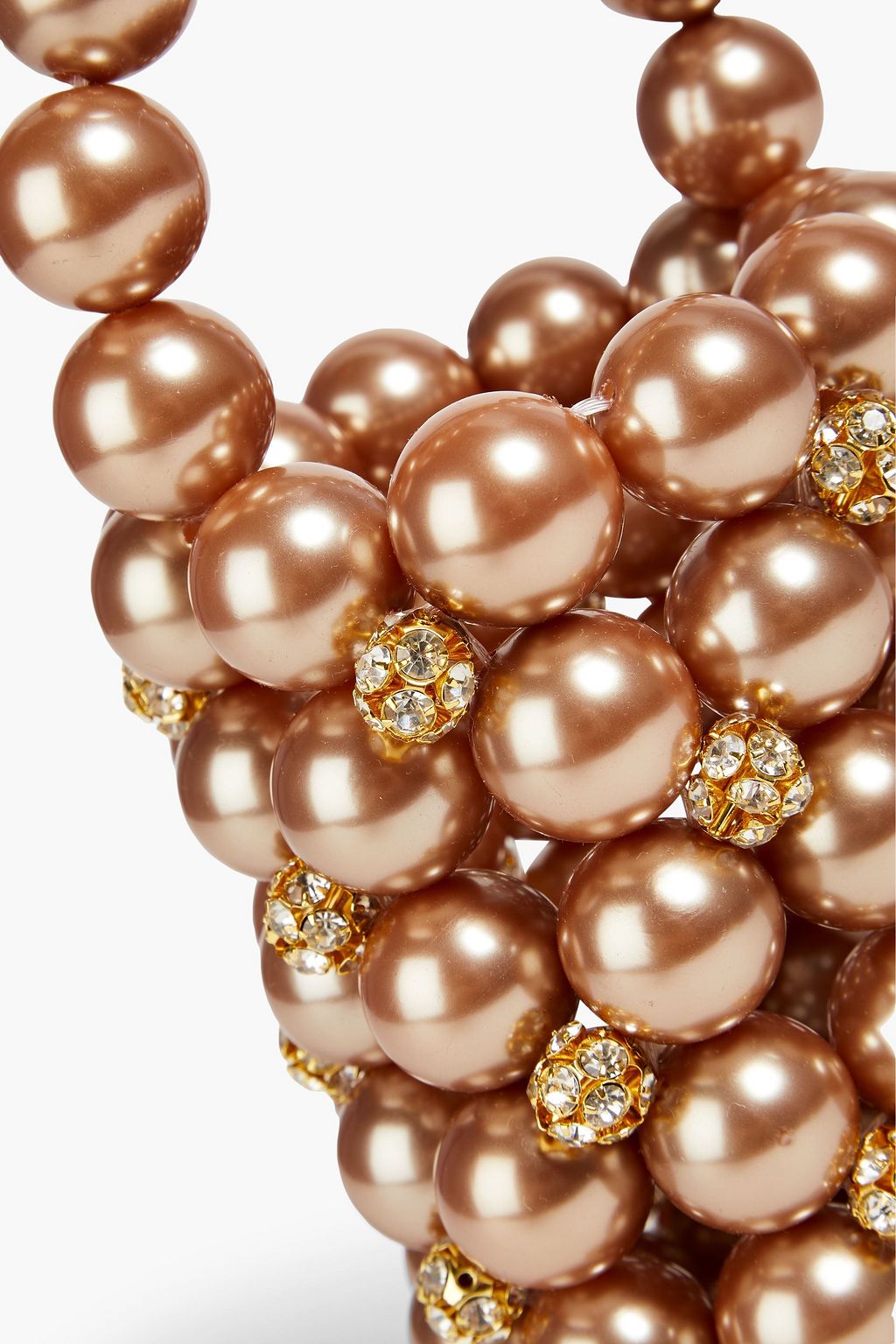 VANINA Comino crystal-embellished beaded bucket bag