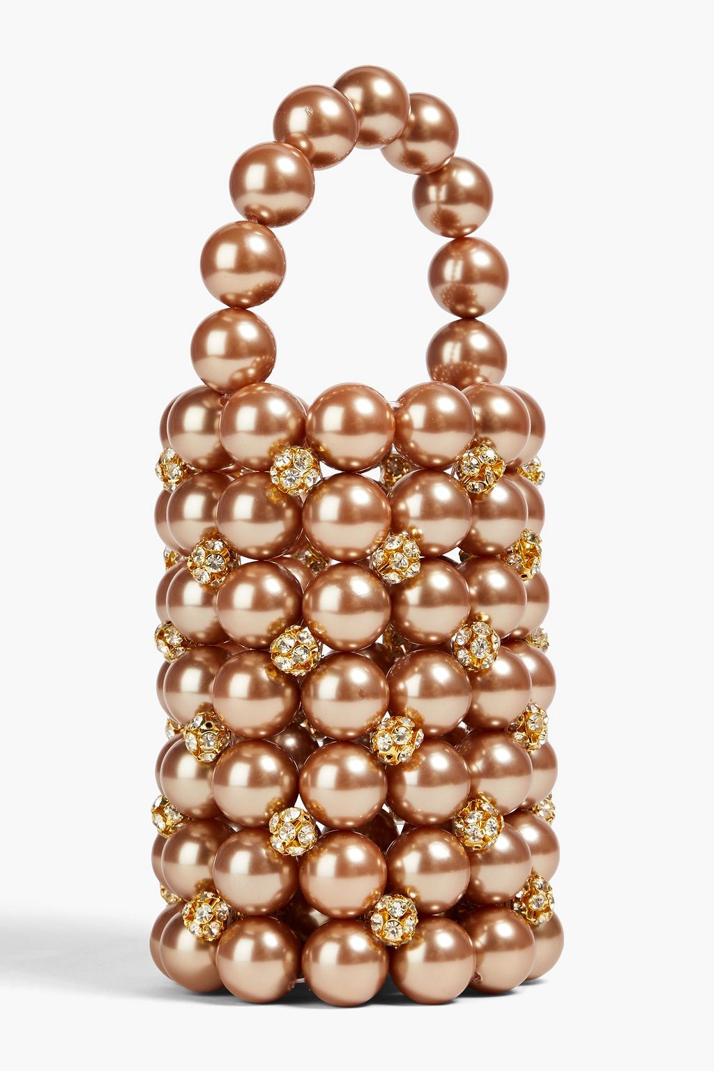 VANINA Comino crystal-embellished beaded bucket bag