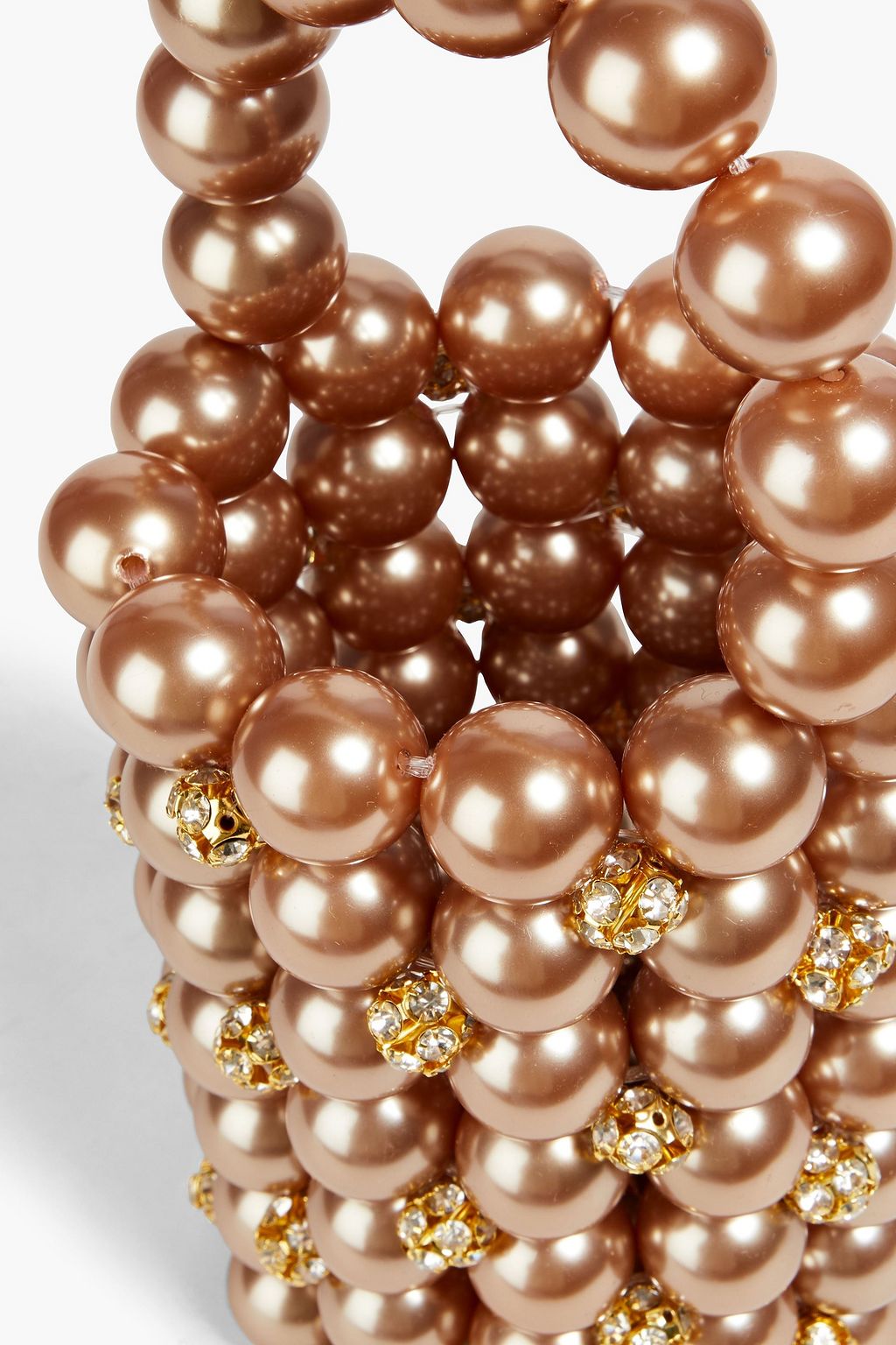 VANINA Comino crystal-embellished beaded bucket bag