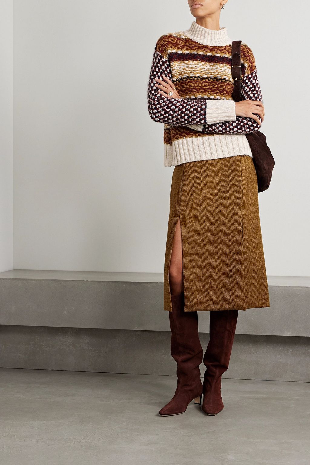 VERONICA BEARD Clary knitted turtleneck sweater