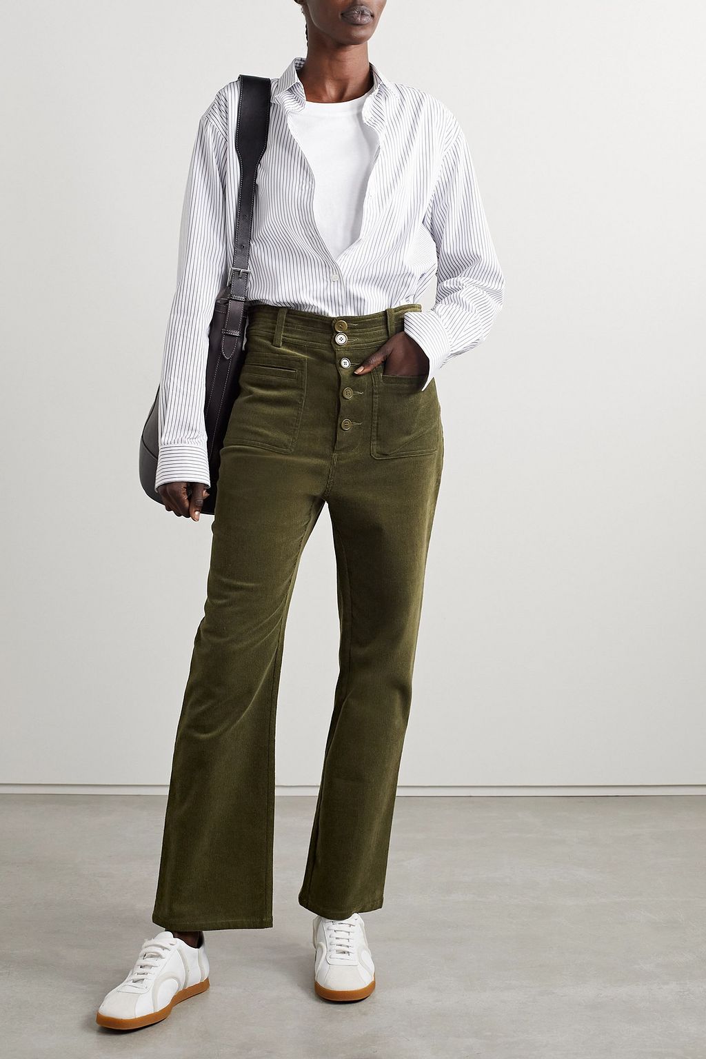 APIECE APART Marston stretch-cotton corduroy straight-leg pants