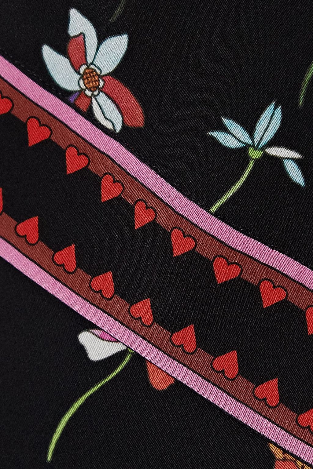 VALENTINO GARAVANI シルククレープデシン ミニワンピース フローラルプリント