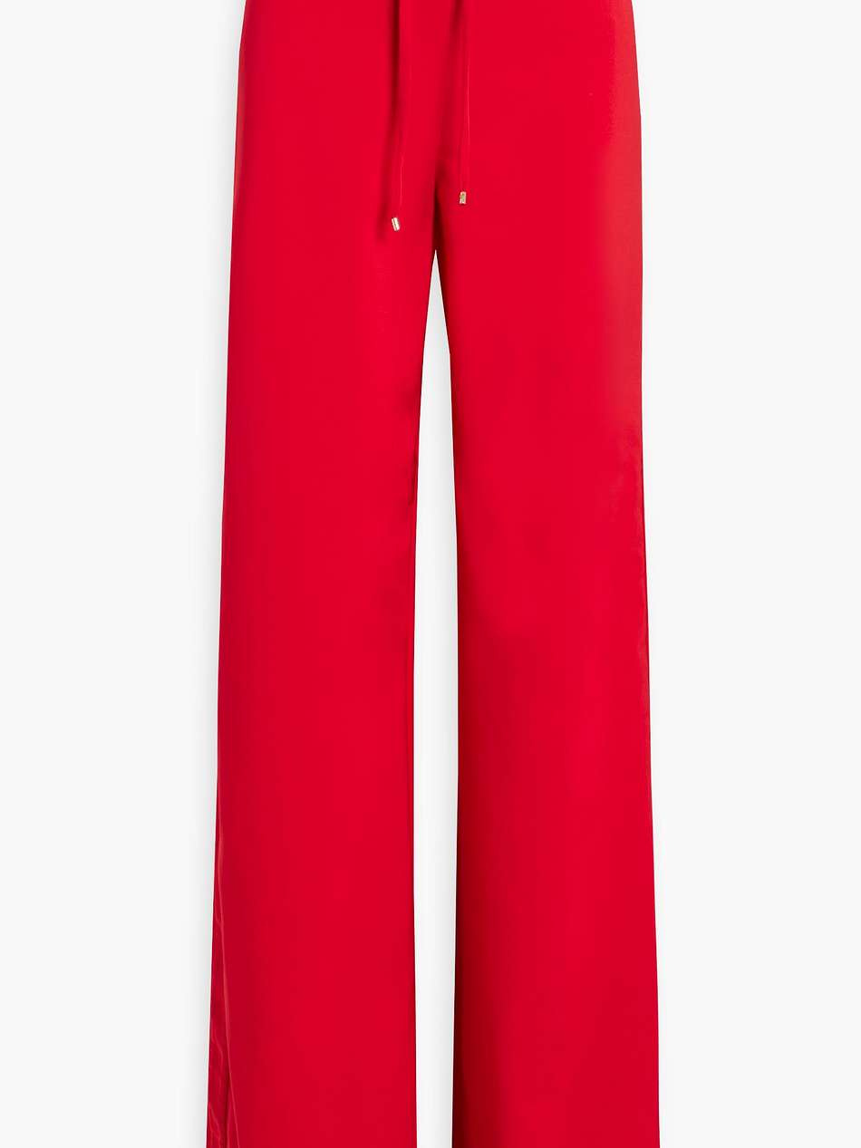 crepe wide-leg pants