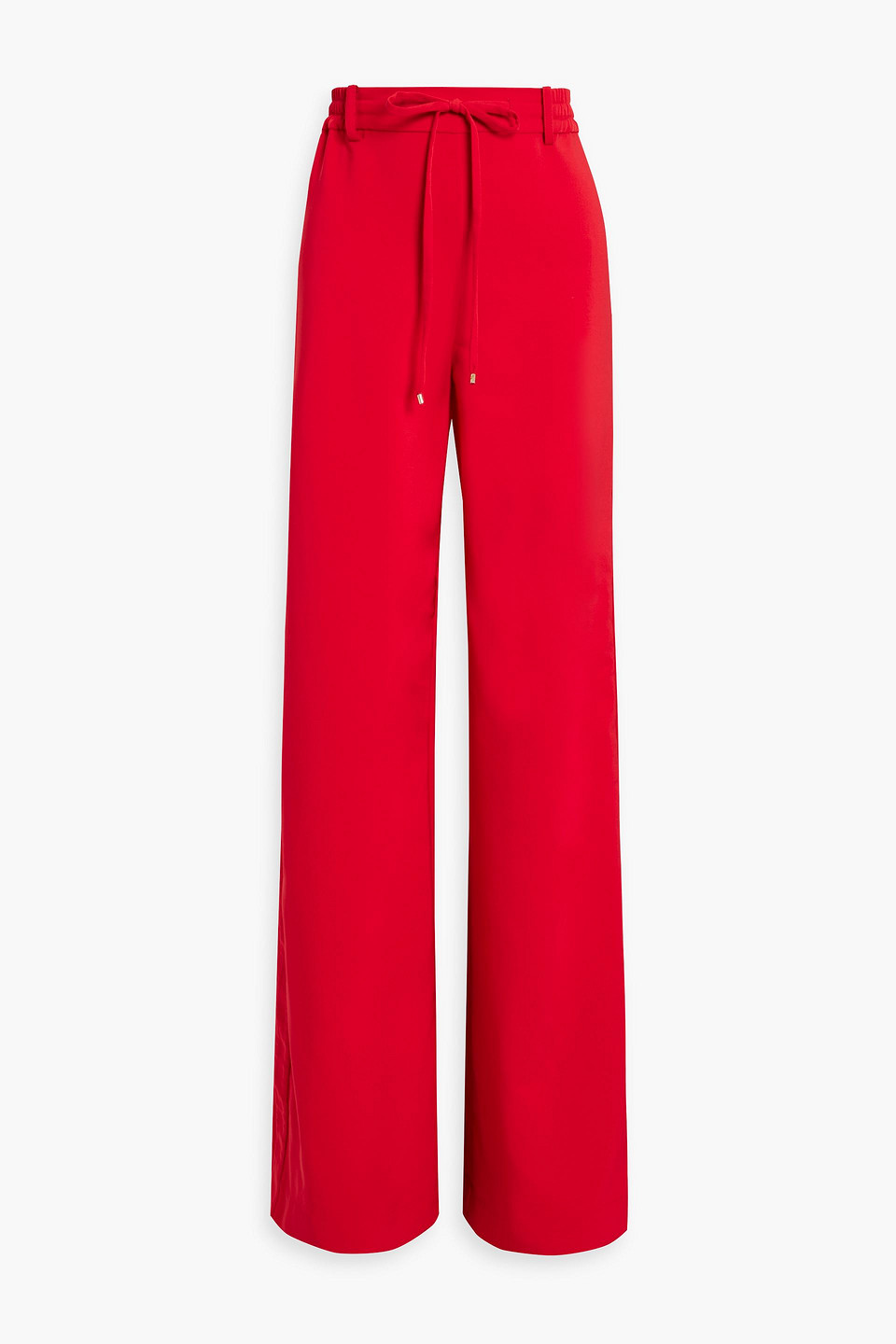 Zuhair Murad Crepe Wide-leg Pants In Tomato Red