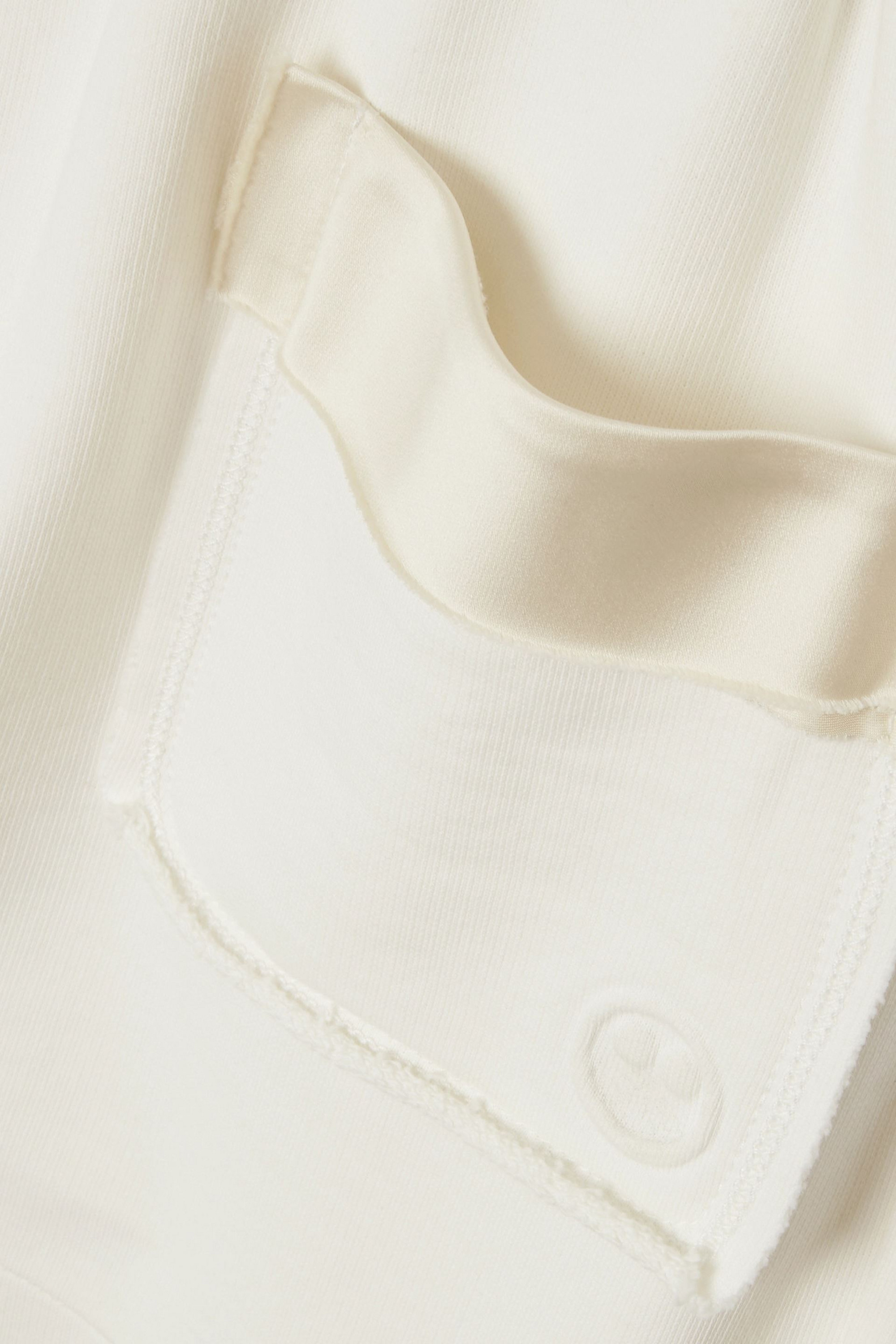 AZ Factory Free To satin-trimmed cotton mini skirt thumbnail