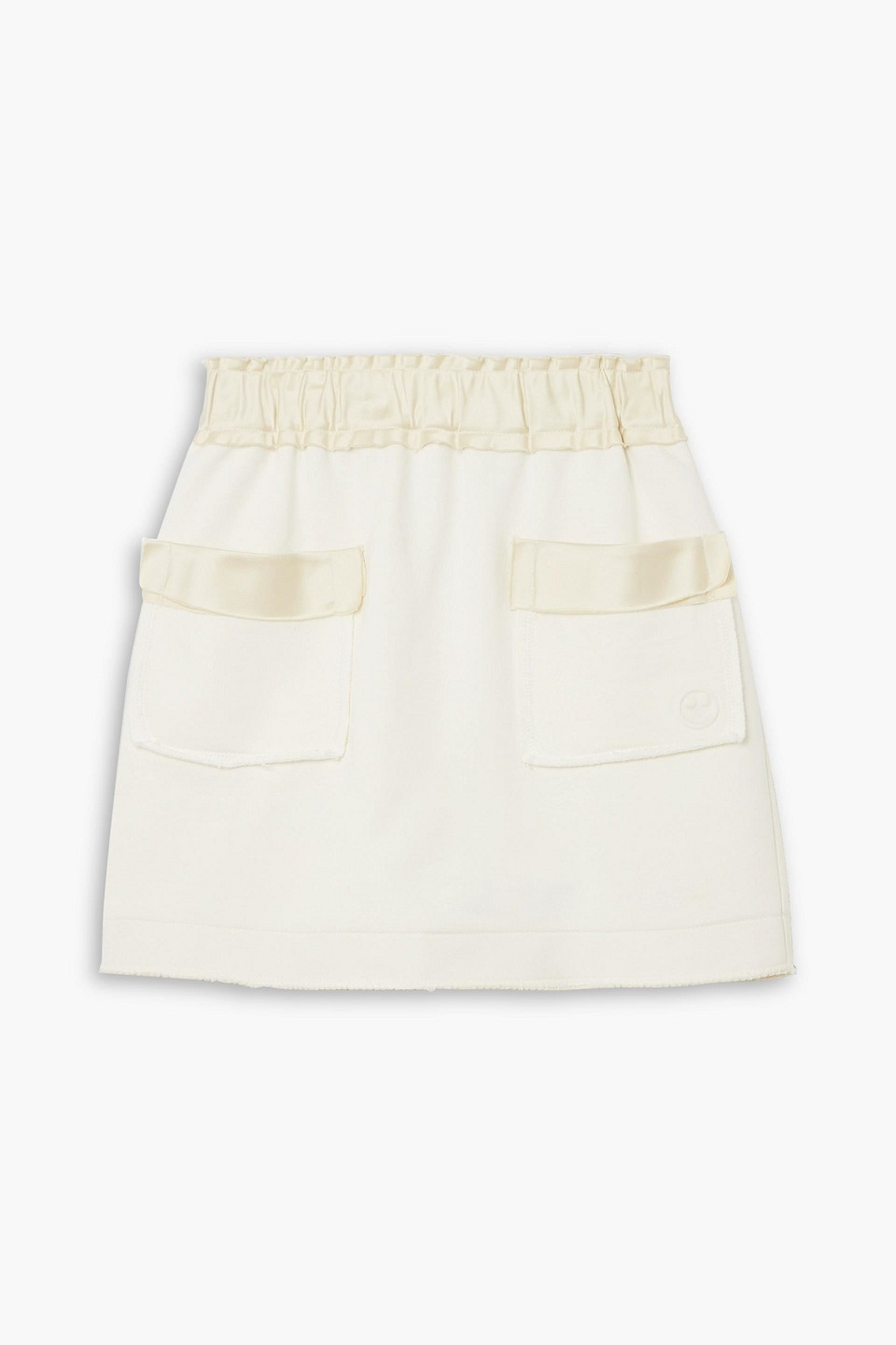 Free To satin-trimmed cotton mini skirt