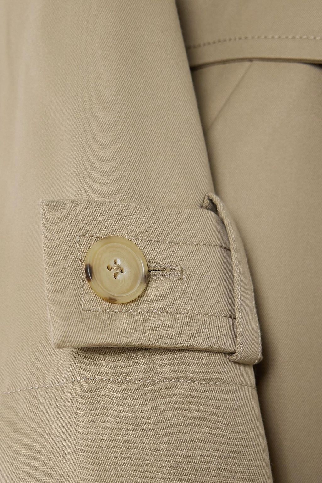 BOUGUESSA Kai oversized belted cotton-gabardine trench coat