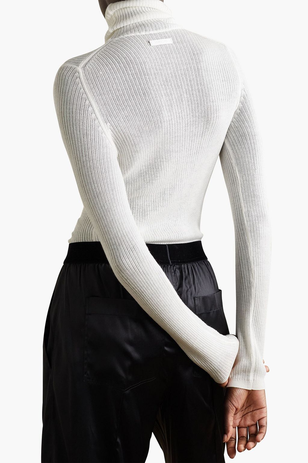 TOM FORD Cashmere and silk-blend turtleneck sweater