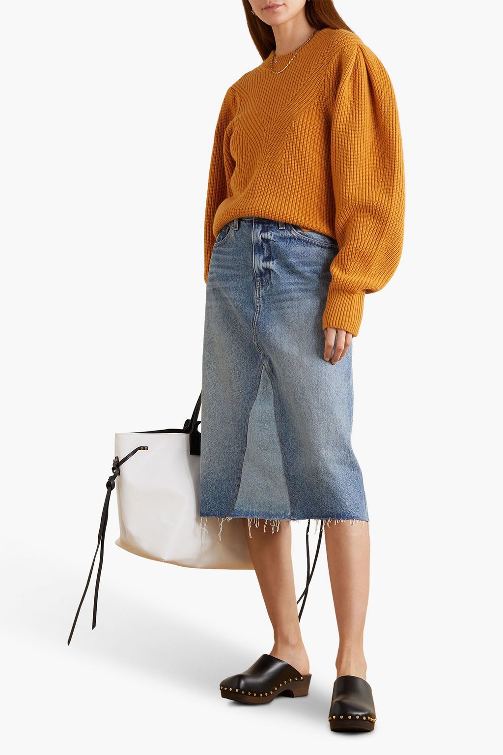 ISABEL MARANT Ariane ribbed wool and cashmere-blend sweater