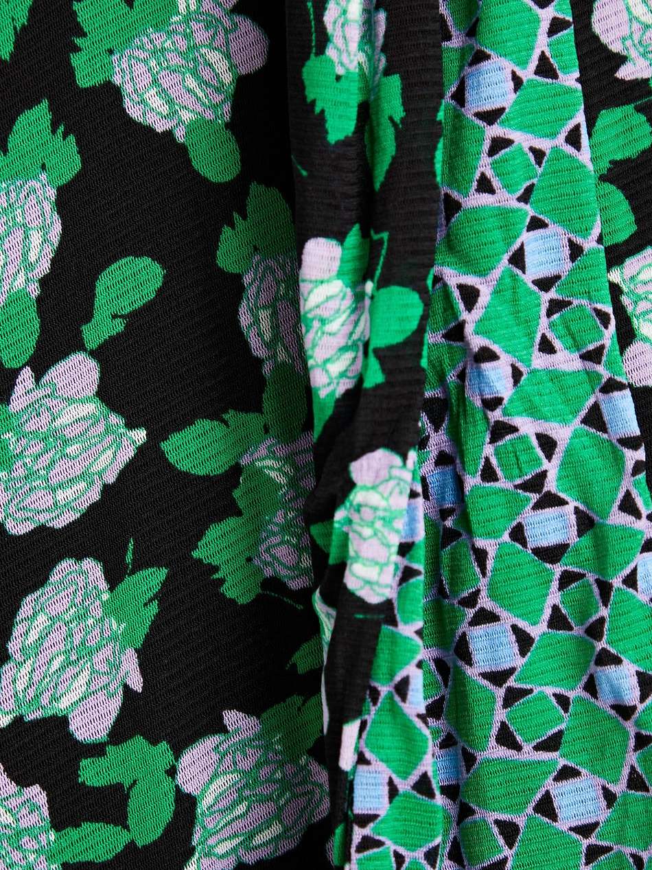 phoenix reversible printed stretch-mesh midi wrap dress