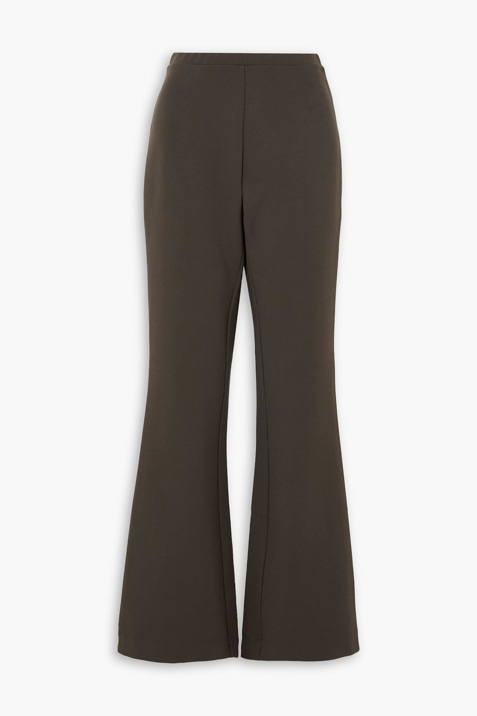 Diane Von Furstenberg Jersey Bootcut Pants In Chocolate