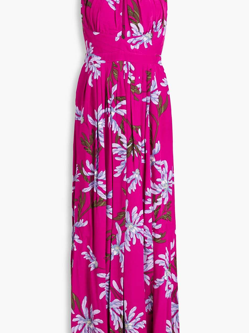ziva floral-print crepe de chine maxi dress