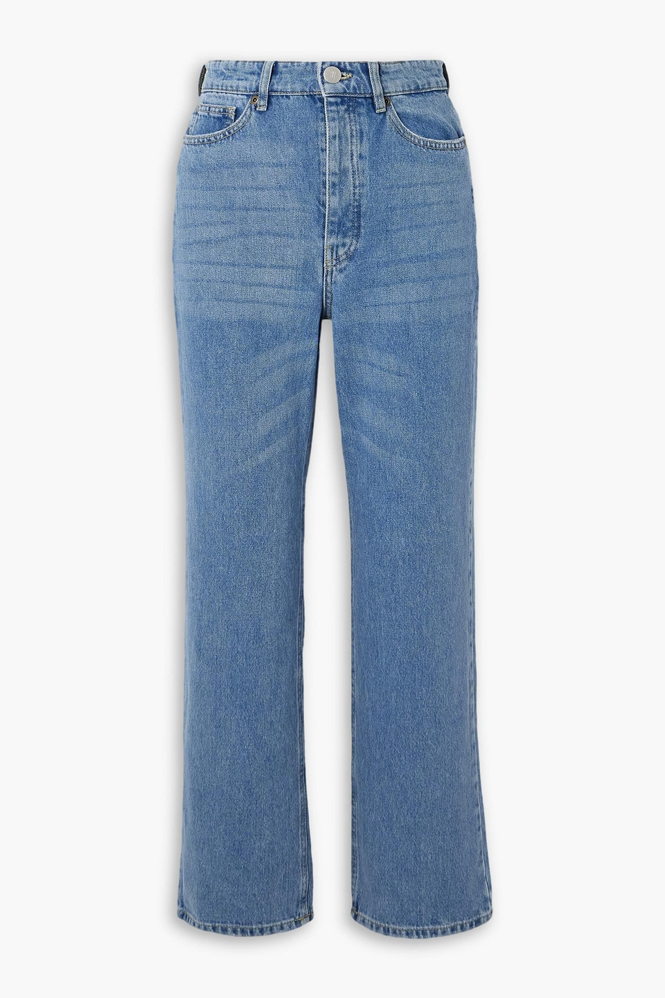 By Malene Birger Cropped Straight-leg Jeans In Mid Denim