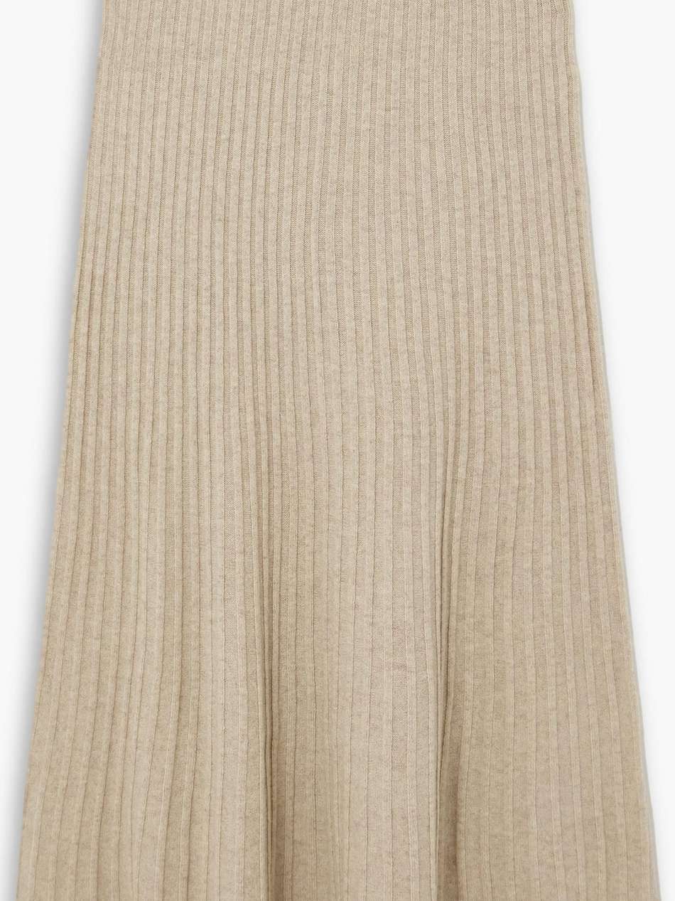 hevina ribbed wool maxi skirt