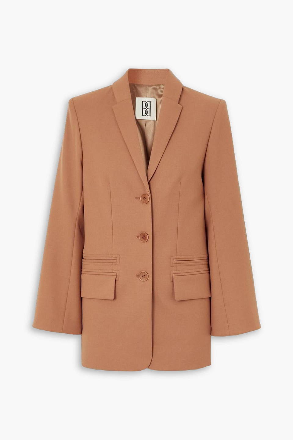By Malene Birger Porter Twill Blazer In Light Brown