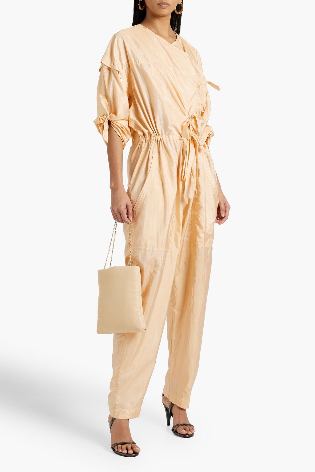 ISABEL MARANT Lympia studded taffeta jumpsuit