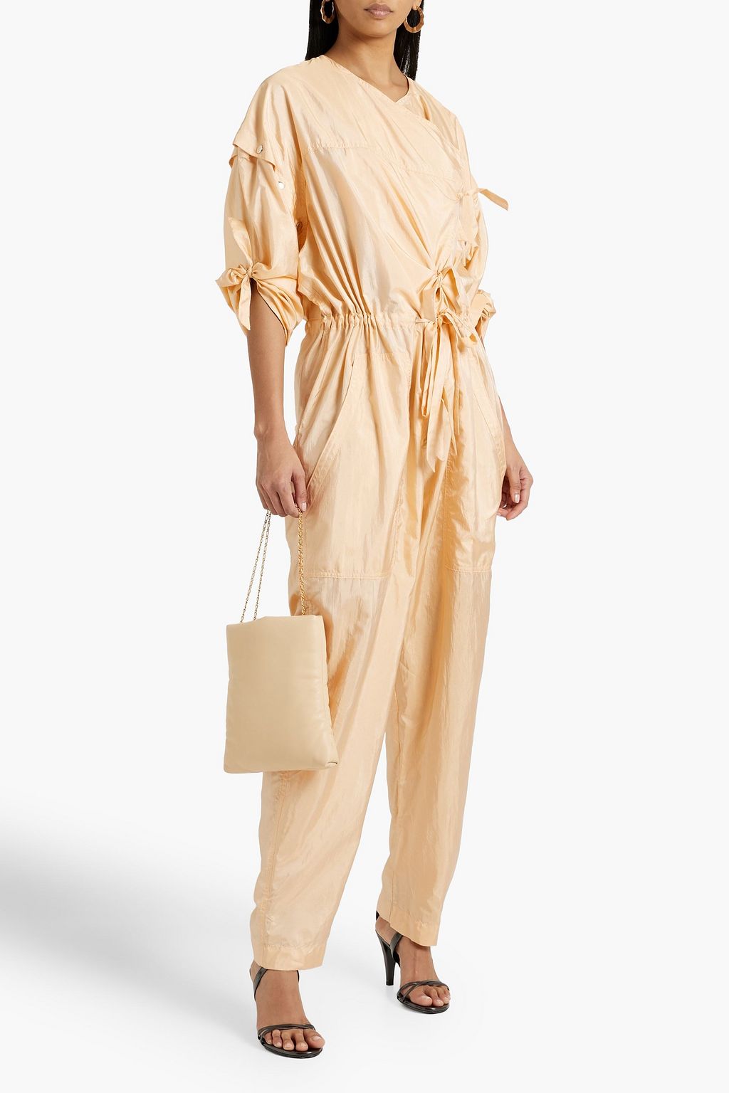 ISABEL MARANT Lympia studded taffeta jumpsuit | THE OUTNET