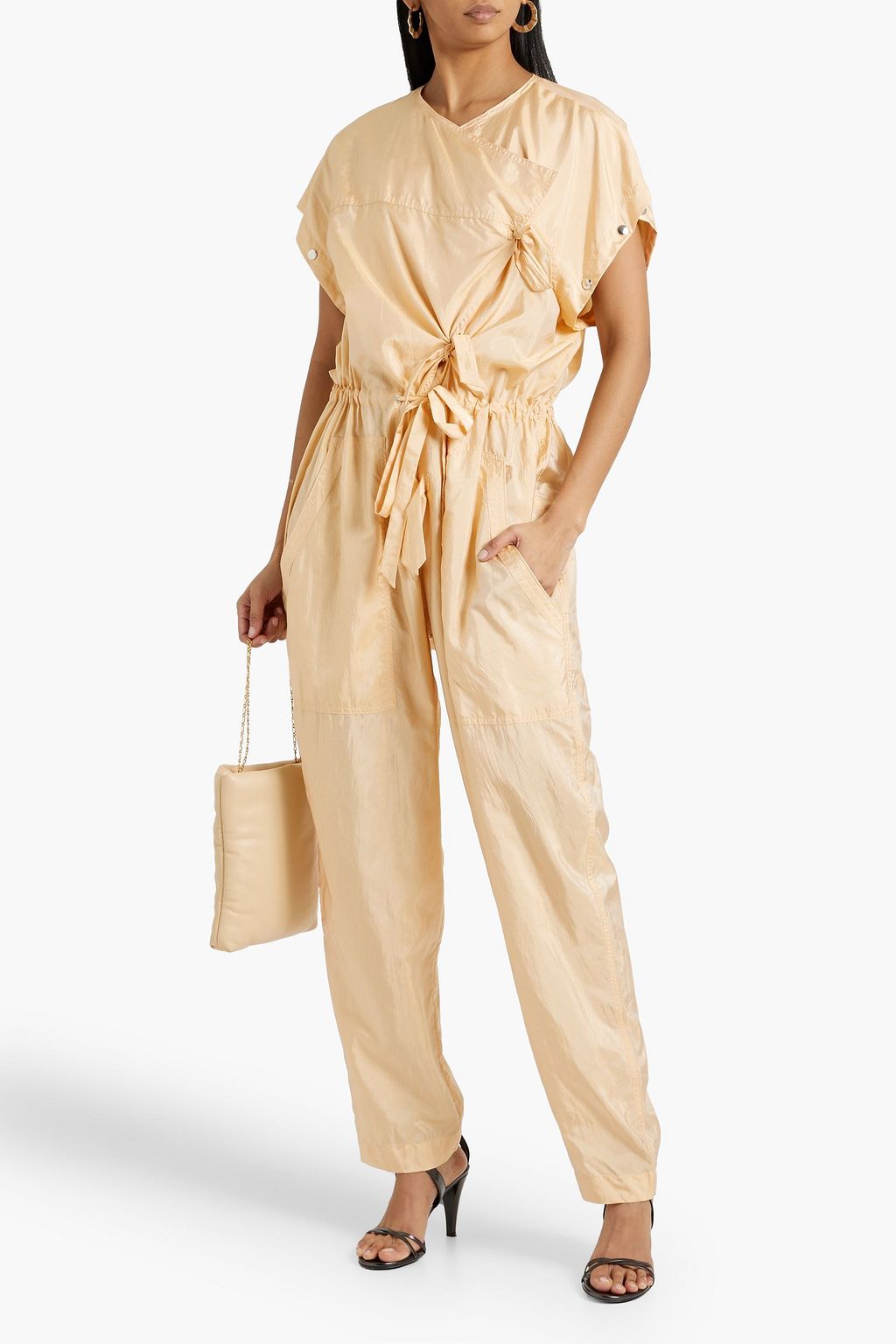 ISABEL MARANT Lympia studded taffeta jumpsuit