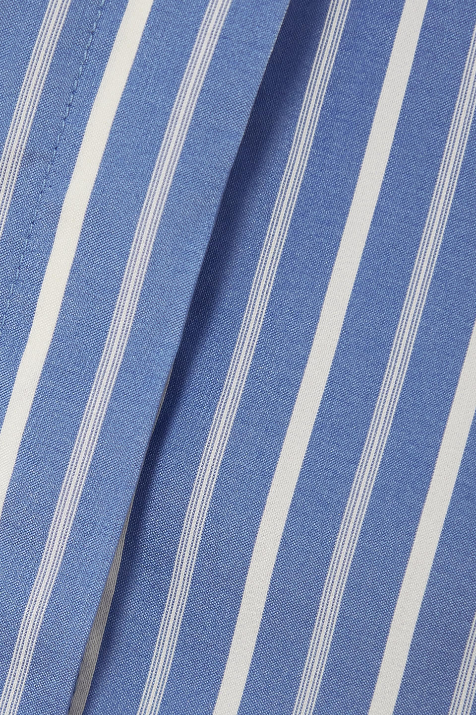 Isabel Marant Enza Striped Silk Shirt In Light Blue