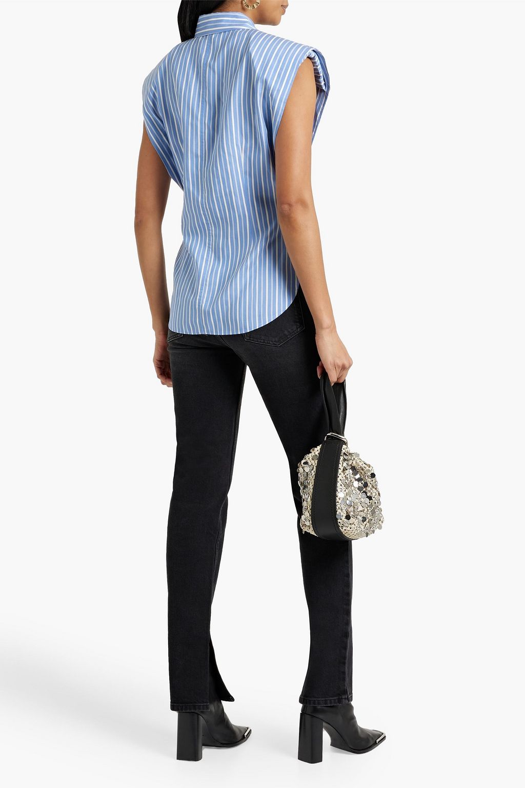 ISABEL MARANT Enza striped silk shirt
