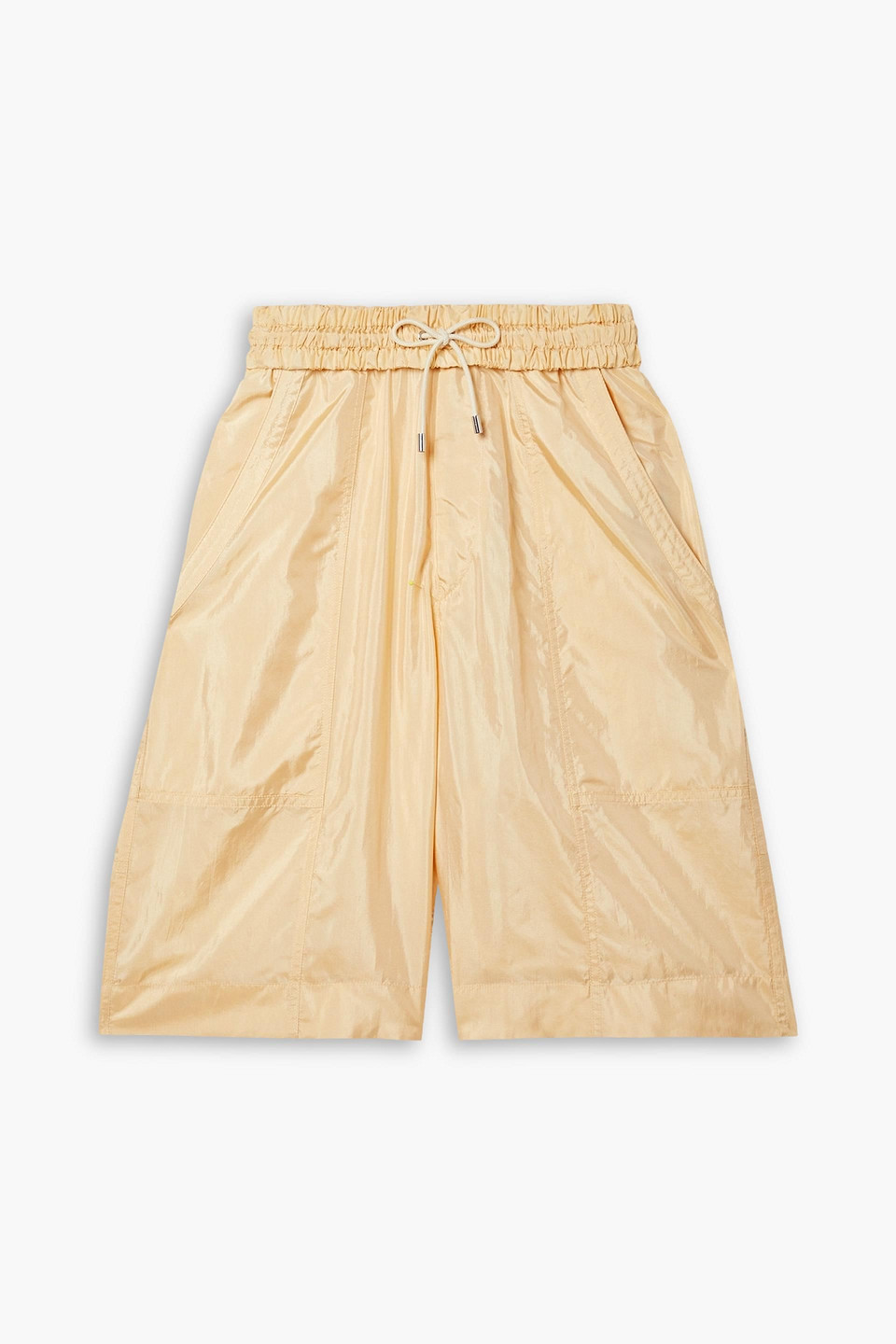 Isabel Marant Laiora Silk Blend Shorts In Pastellgelb