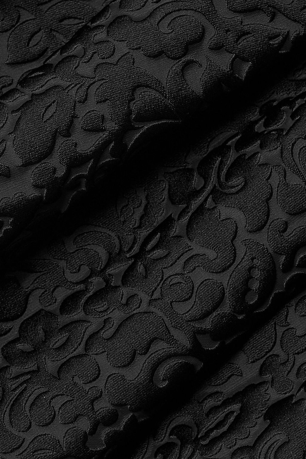 DRIES VAN NOTEN Strapless ruffled cloqué-jacquard midi dress