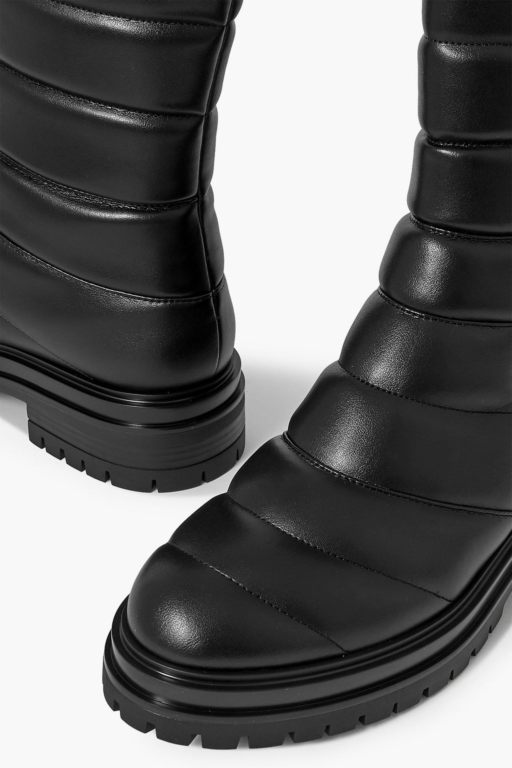 GIANVITO ROSSI Quilted faux leather ankle boots