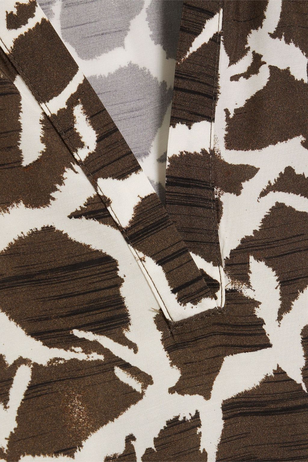 IRIS & INK Amara bedruckte Bluse aus Crêpe de Chine