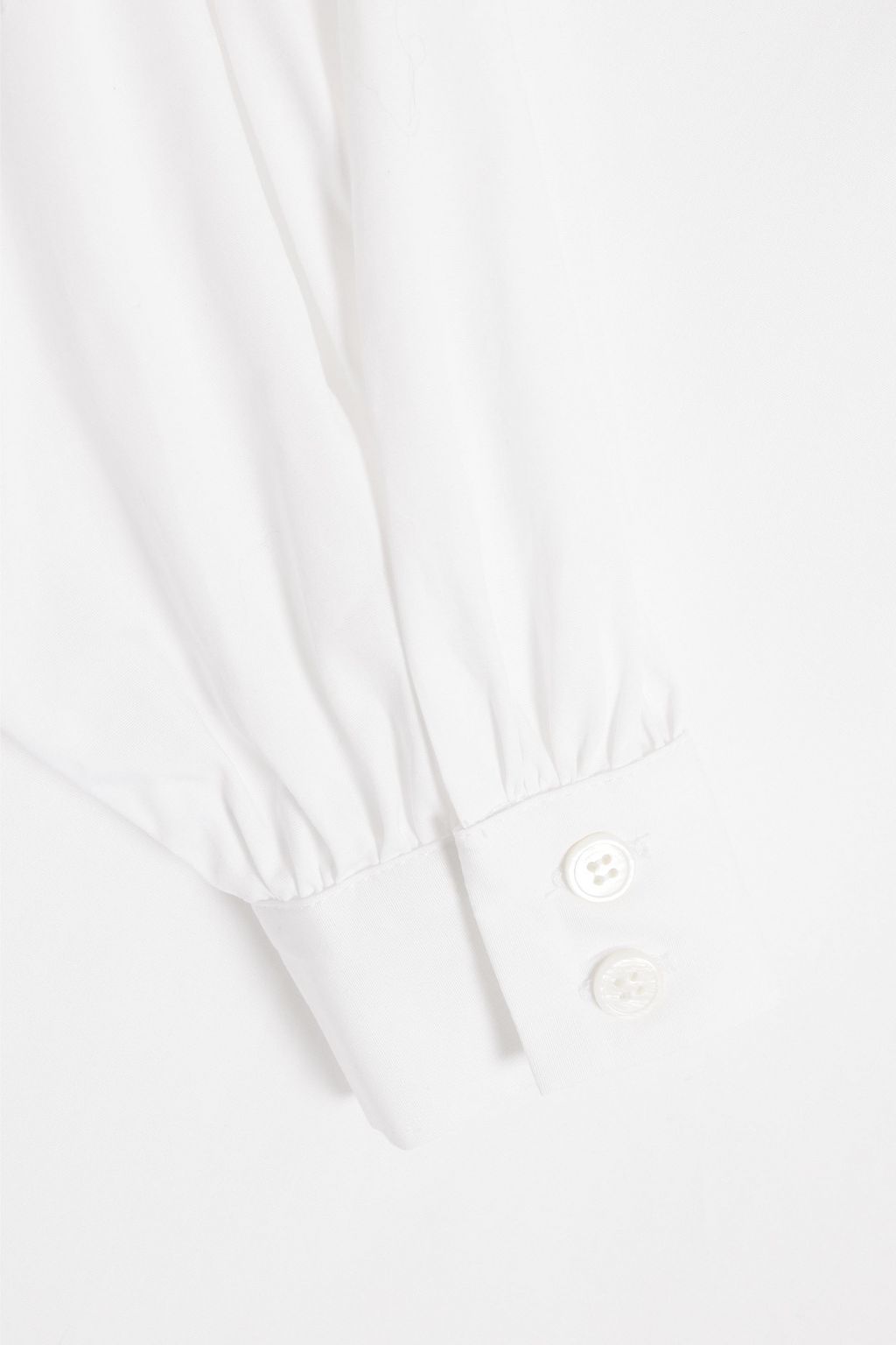 IRIS & INK Amara organic cotton-blend poplin blouse