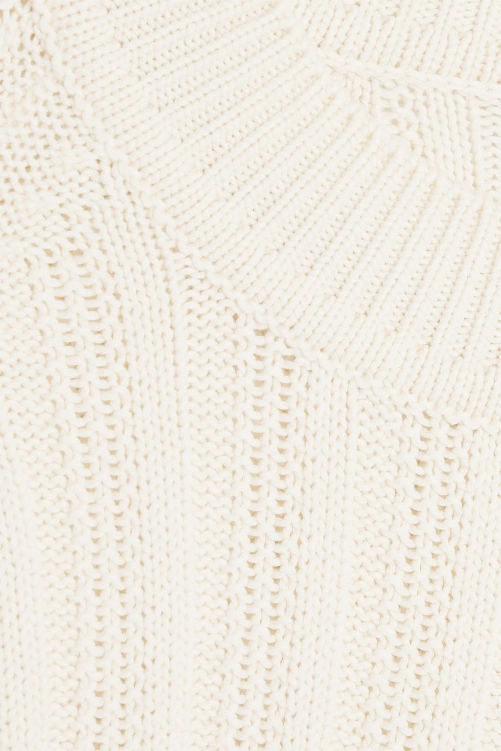 IRIS & INK Ingrid ribbed organic cotton-blend sweater