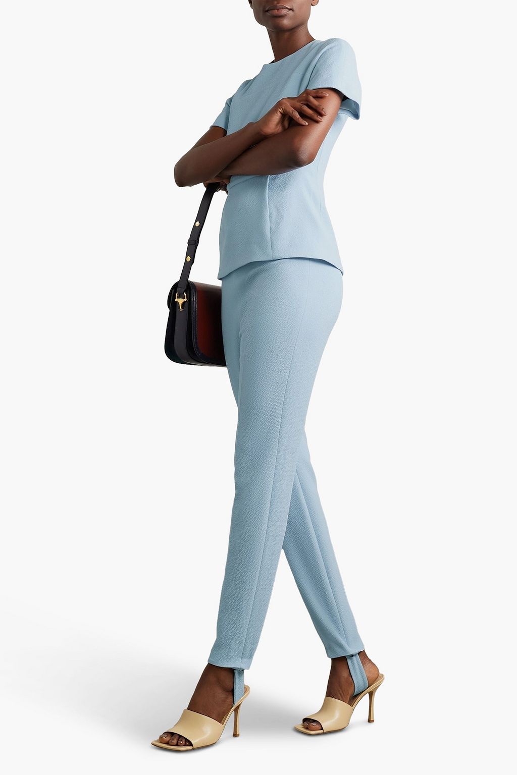 EMILIA WICKSTEAD Madge stretch-crepe slim-leg stirrup pants