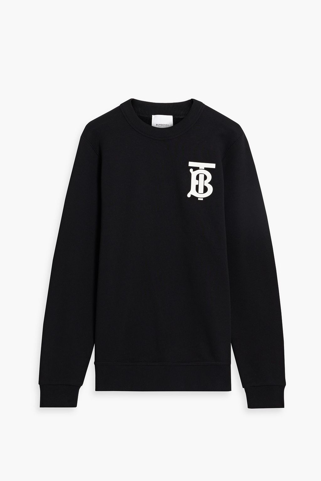 BURBERRY Logo-appliquéd French cotton terry sweatshirt | Sale up to 70% off  | THE OUTNET