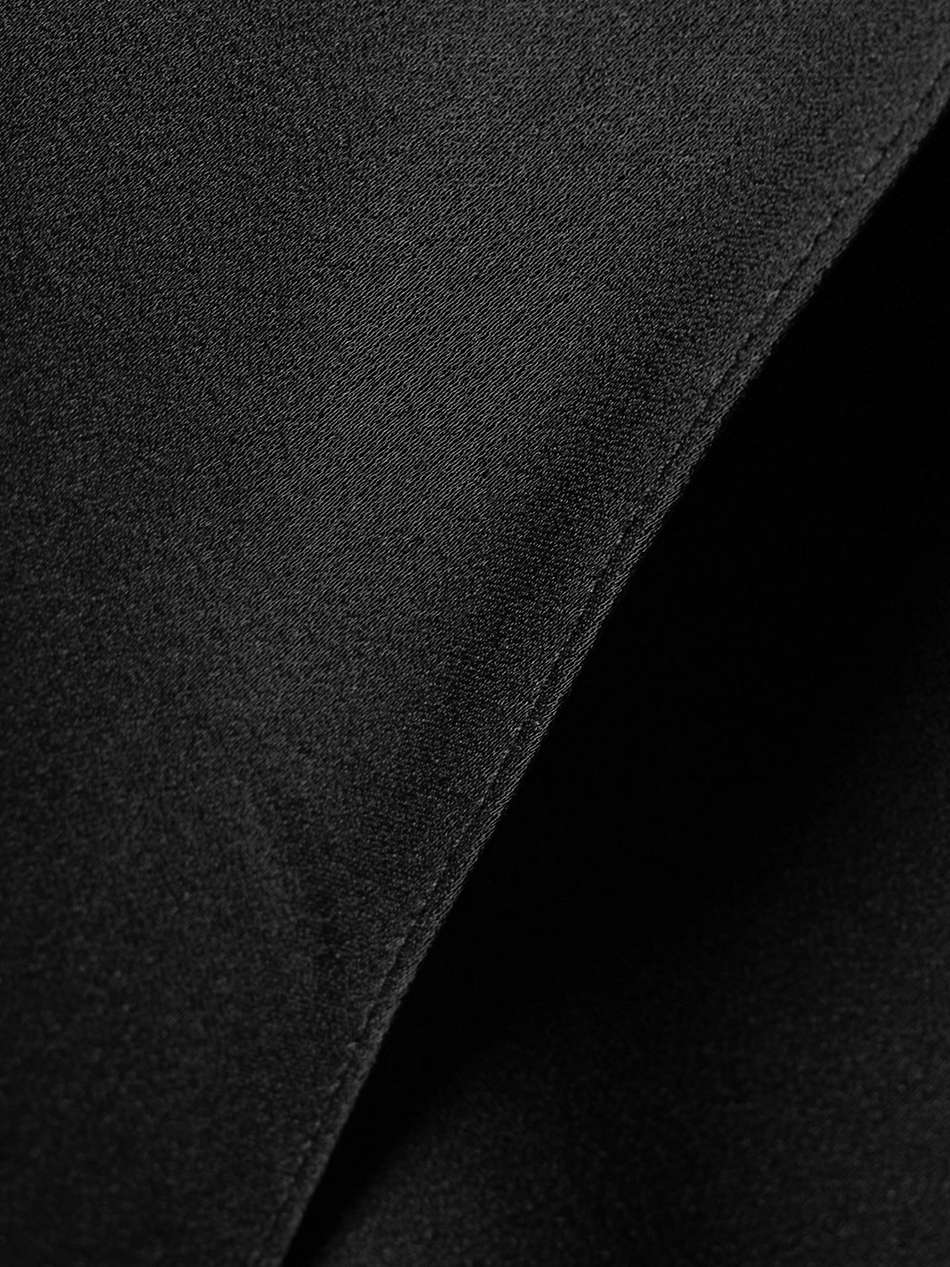 asymmetric draped satin maxi skirt