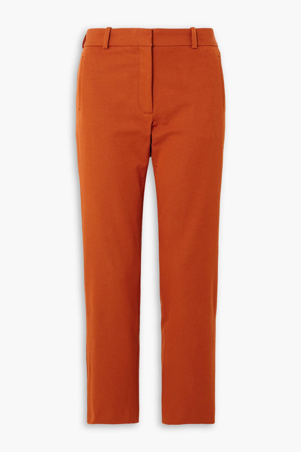 Joseph Coleman Cropped High-rise Gabardine Pants In Tan