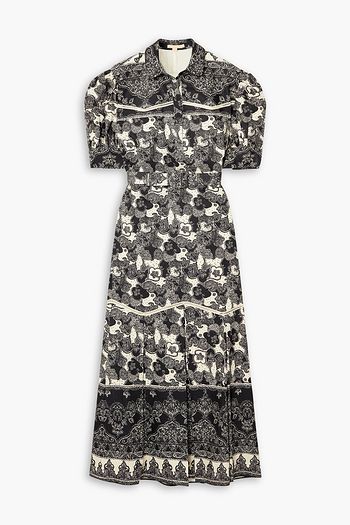 Brock collection olivia floral sales silk dress