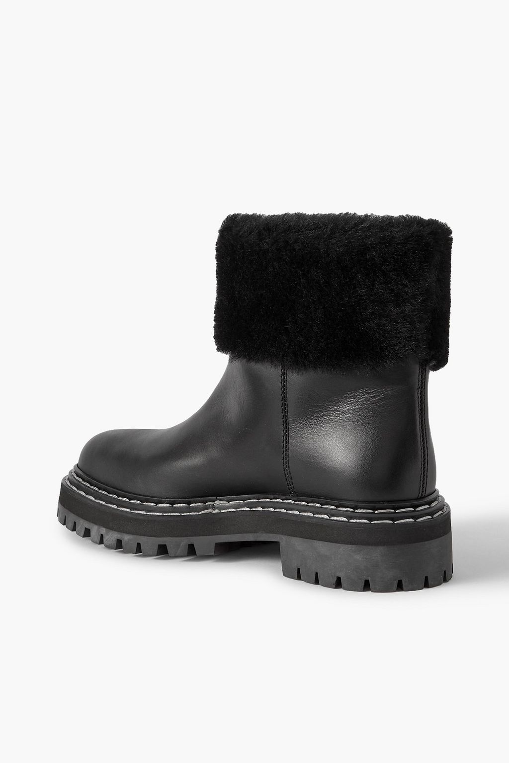 PROENZA SCHOULER Shearling-lined leather ankle boots
