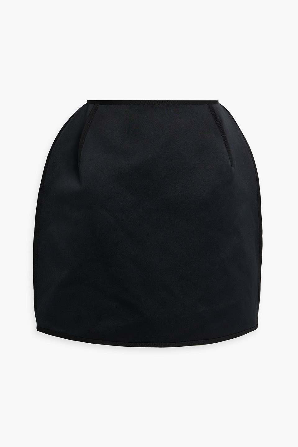 Shop Az Factory Switchwear Duchesse-satin Mini Skirt In Black