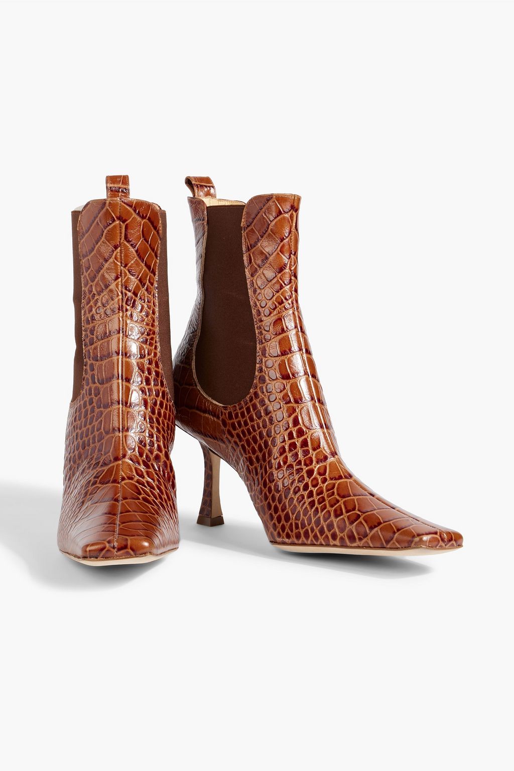 mock croc chelsea boots