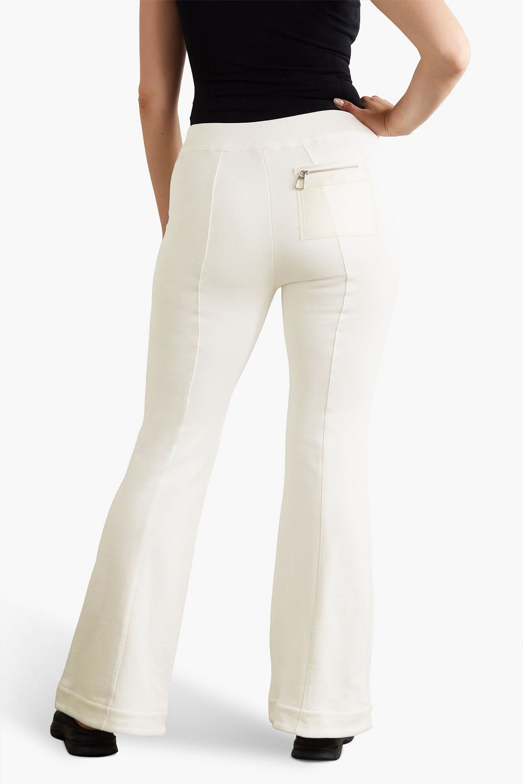 AZ FACTORY Free To French cotton-blend terry flared pants