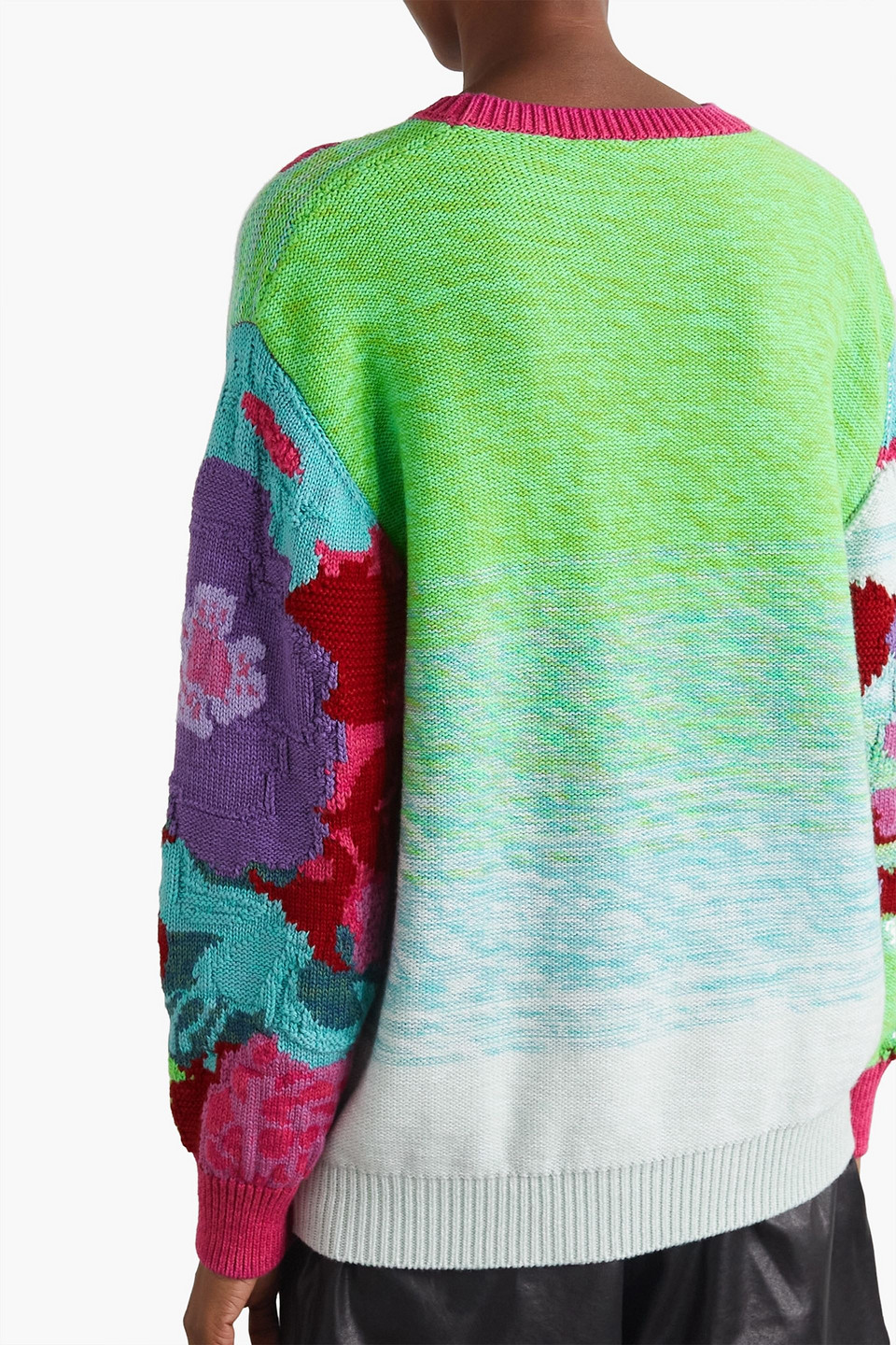  Stella Mccartney - The Beatles Get Back Pullover Aus Strick Aus Einer Woll-baumwollmischung Mit Intarsienmuster - Pink - S 