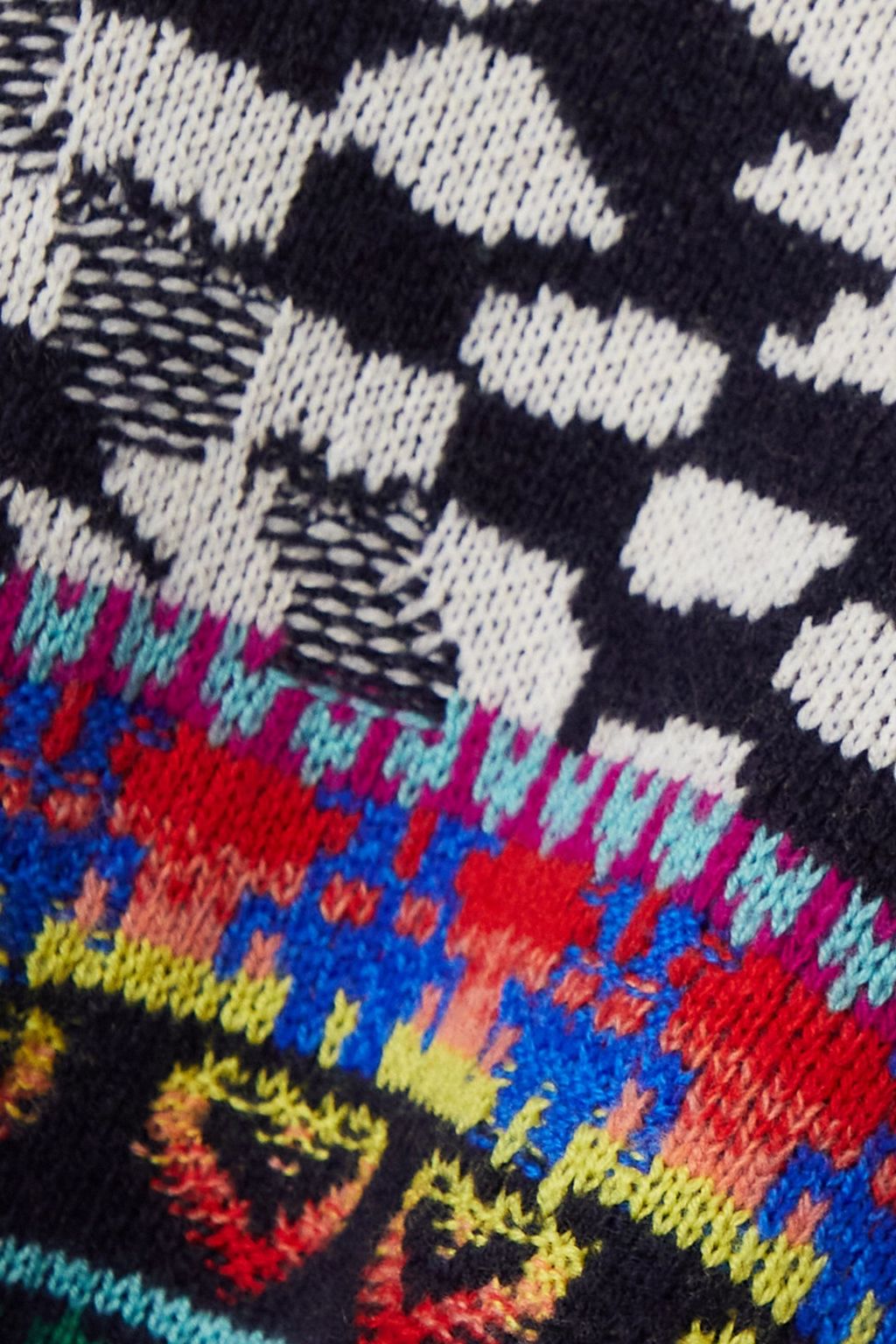 STELLA MCCARTNEY Keep In Touch oversized jacquard-knit wool-blend sweater