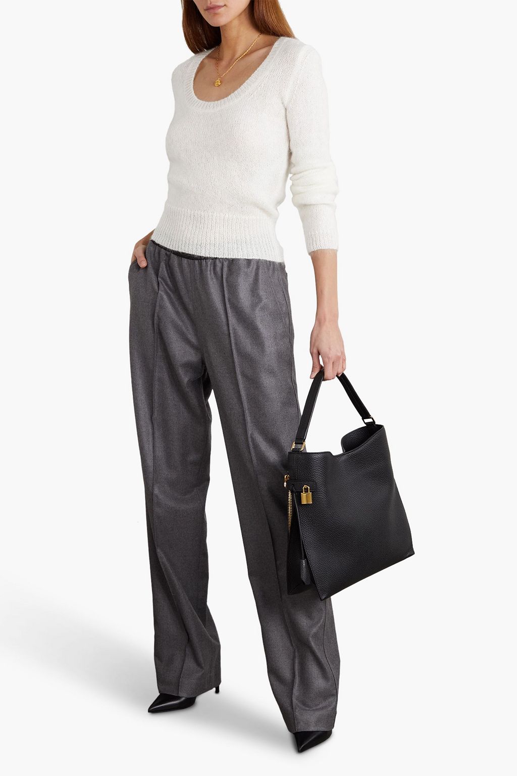 TOM FORD Brushed mohair-blend sweater