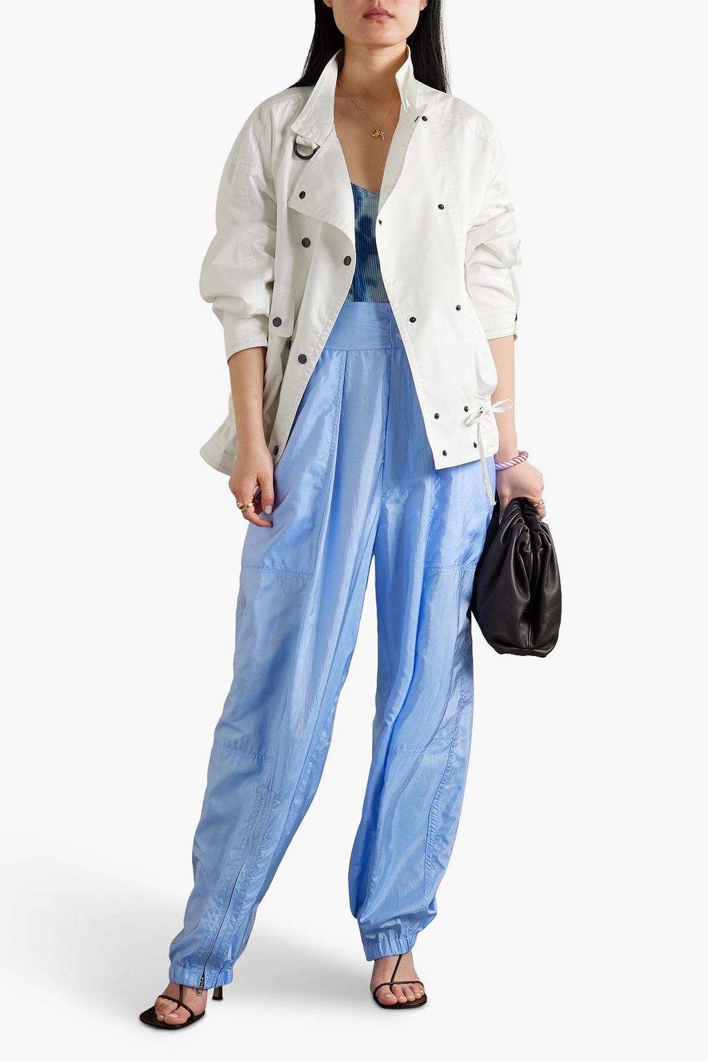 ISABEL MARANT Fadili double-breasted cotton-sateen jacket